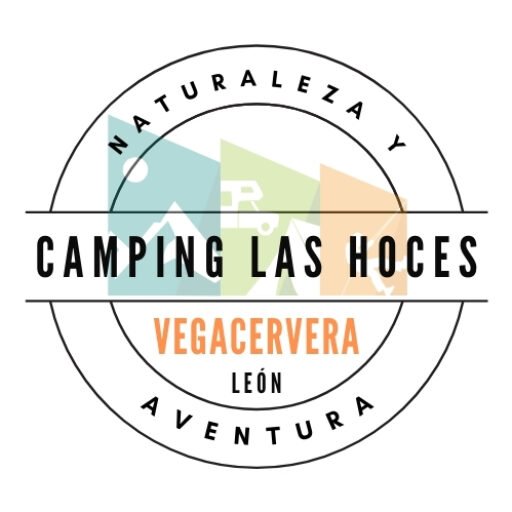 Logo del Camping Las Hoces Vegacervera. Naturaleza y Aventura en León